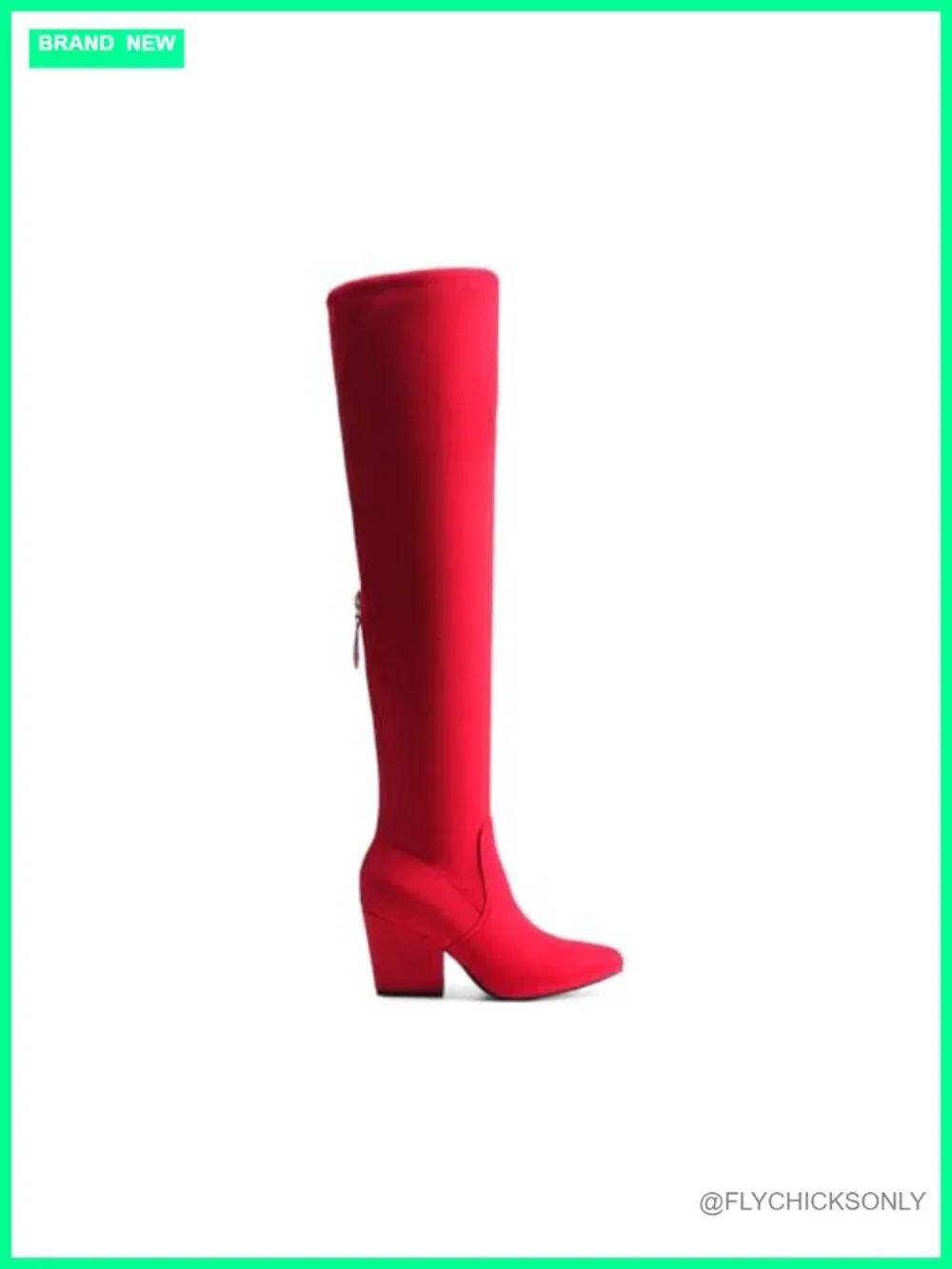 Women's Over the Knee High Heeled Boots Pointed Toe